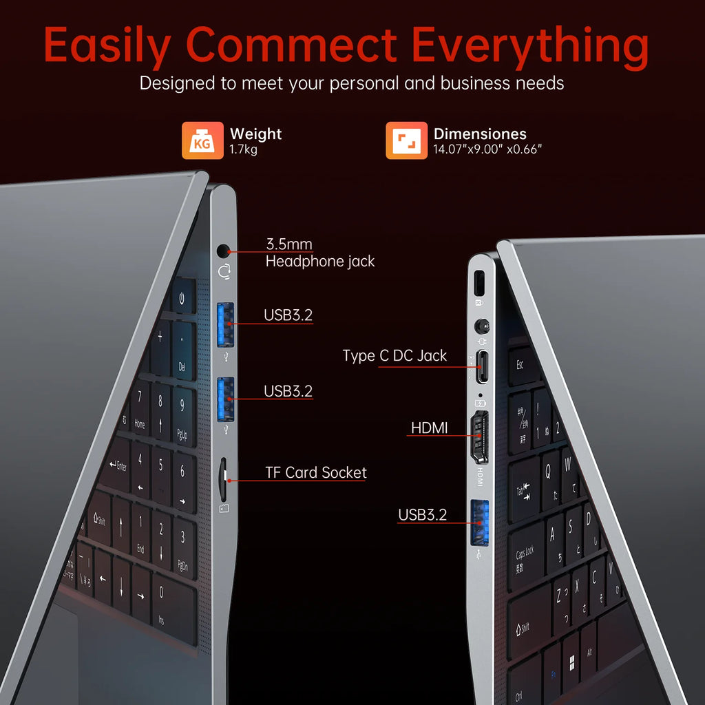 15.6'' FHD Gaming Laptop AMD Ryzen 7 5700U up to 4.3GHz 16GB DDR4 512GB SSD with Windows 11 Pro