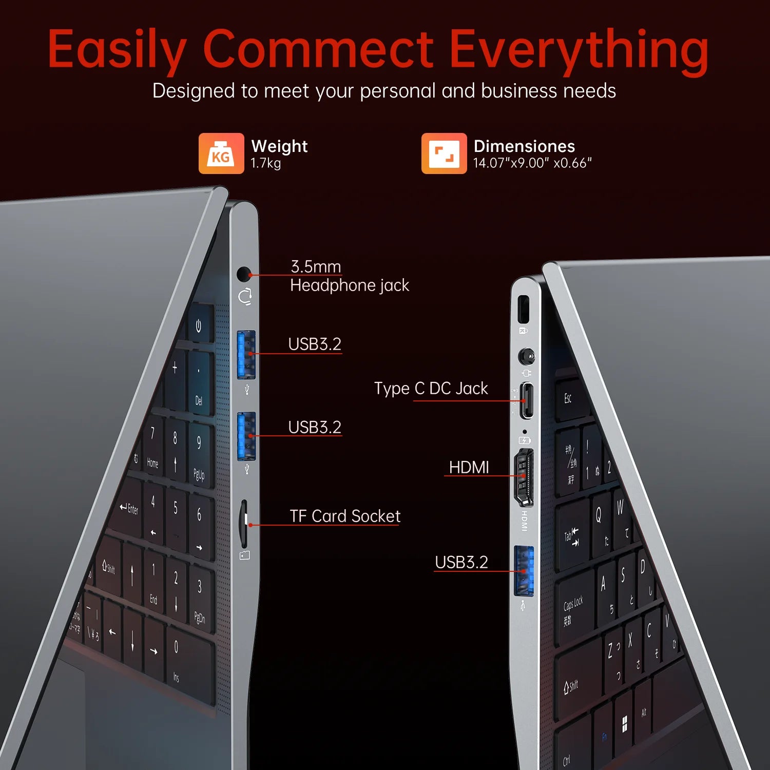 15.6'' FHD Gaming Laptop AMD Ryzen 7 5700U up to 4.3GHz 16GB DDR4 512GB SSD with Windows 11 Pro