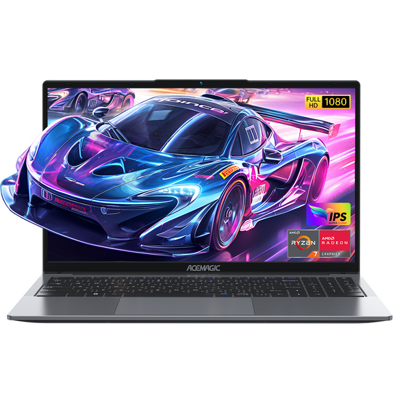 15.6'' FHD Gaming Laptop AMD Ryzen 7 5700U up to 4.3GHz 16GB DDR4 512GB SSD with Windows 11 Pro